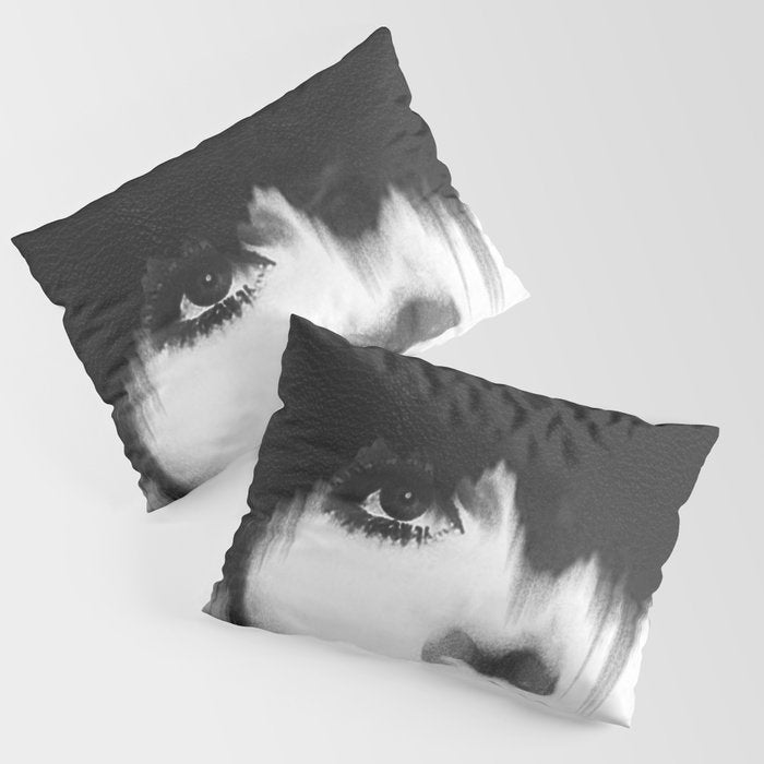 WOMEN (PORTRAIT) BLACK AND WHITE Pillow Sham Gallery Image 1