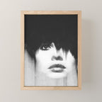 WOMEN (PORTRAIT) BLACK AND WHITE Mini Art Print Gallery Image 1