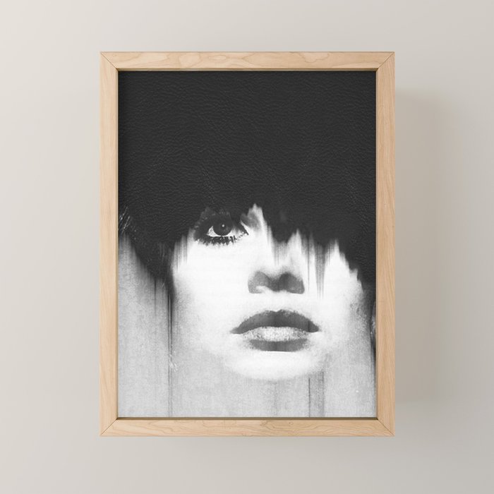WOMEN (PORTRAIT) BLACK AND WHITE Mini Art Print Gallery Image 1