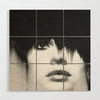 WOMEN (PORTRAIT) BLACK AND WHITE Wood Wall Art Gallery Image 1