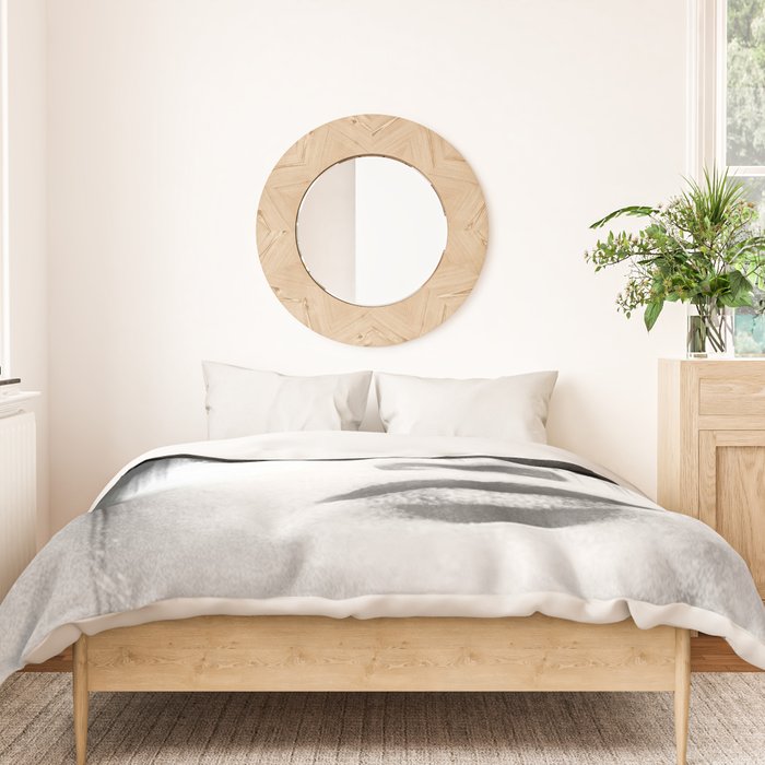 WOMEN (PORTRAIT) BLACK AND WHITE Duvet Cover Gallery Image 3