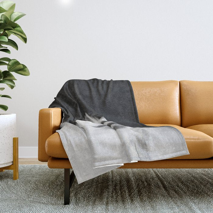 WOMEN (PORTRAIT) BLACK AND WHITE Throw Blanket Gallery Image 1