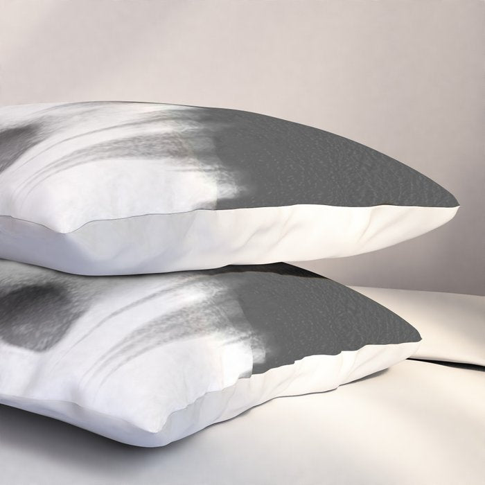 WOMEN (PORTRAIT) BLACK AND WHITE Pillow Sham Gallery Image 3