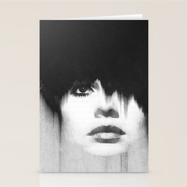 WOMEN (PORTRAIT) BLACK AND WHITE Stationery Card Gallery Image 1