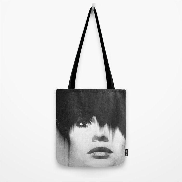 WOMEN (PORTRAIT) BLACK AND WHITE Tote Bag Gallery Image 2