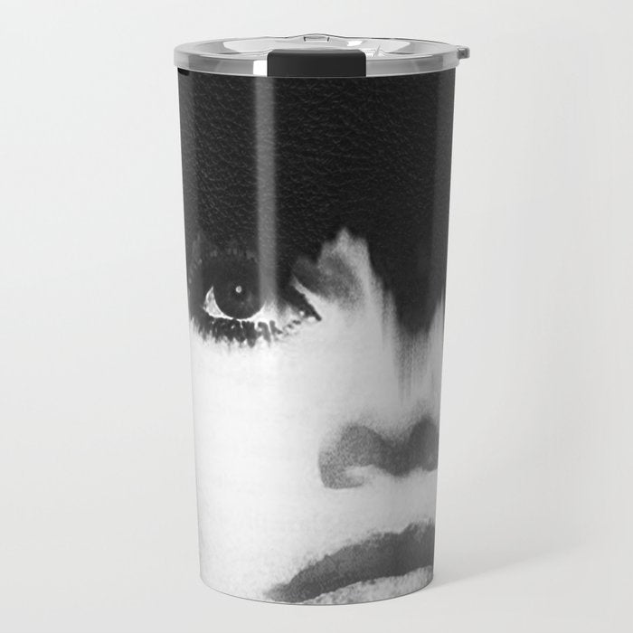 WOMEN (PORTRAIT) BLACK AND WHITE Travel Mug Gallery Image 1