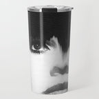 WOMEN (PORTRAIT) BLACK AND WHITE Travel Mug Gallery Image 1