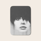 WOMEN (PORTRAIT) BLACK AND WHITE Bath Mat Gallery Image 1