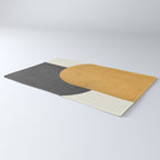 Halfmoon Colorblock - Gold Charcoal Rug Gallery Image 3