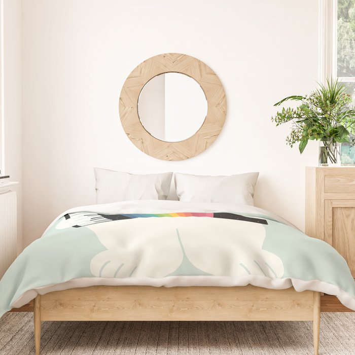 Aurora Accordionist Duvet Cover Gallery Image 3