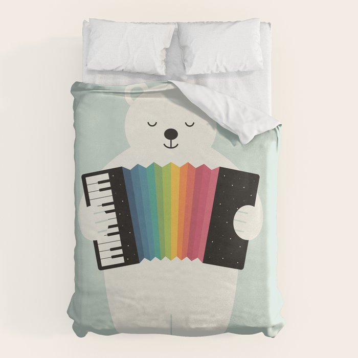 Aurora Accordionist Duvet Cover Gallery Image 6