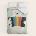 Aurora Accordionist Duvet Cover Gallery Image 6
