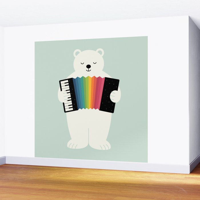 Aurora Accordionist Wall Mural Gallery Image 2
