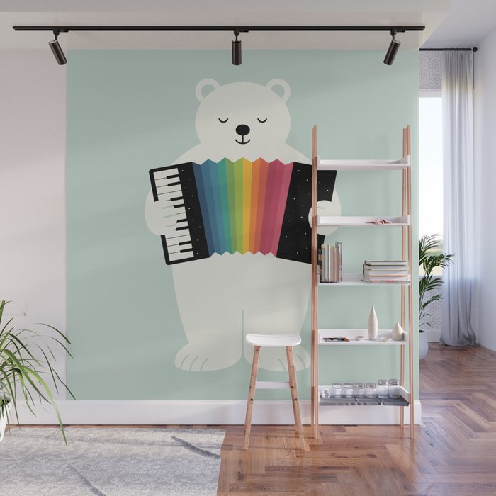 Aurora Accordionist Wall Mural Gallery Image 1