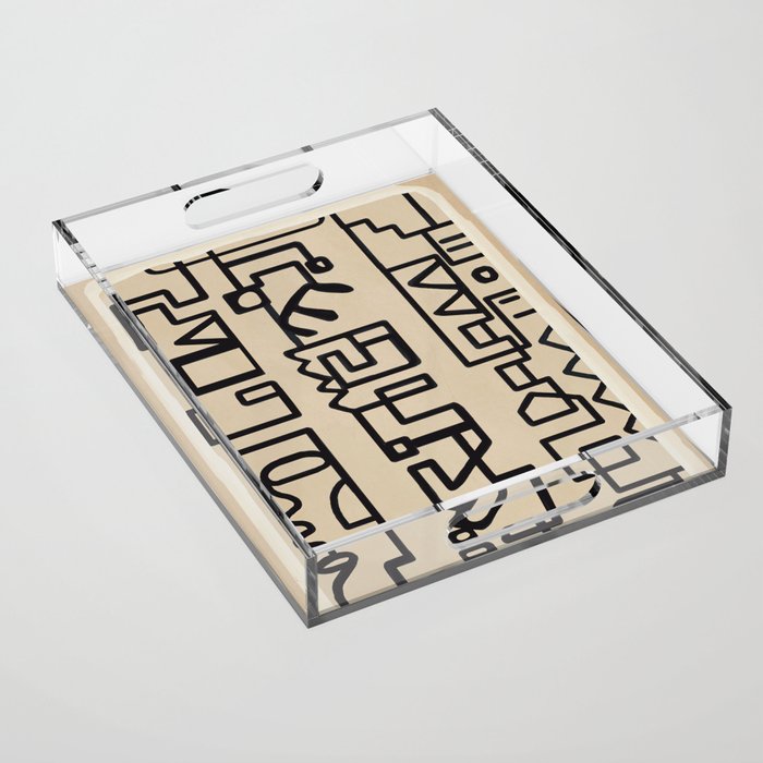 Abstract Line Movement 09 Acrylic Tray Gallery Image 1