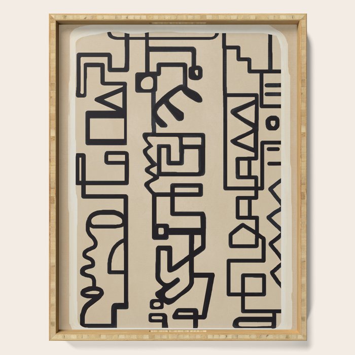 Abstract Line Movement 09 Serving Tray Gallery Image 1