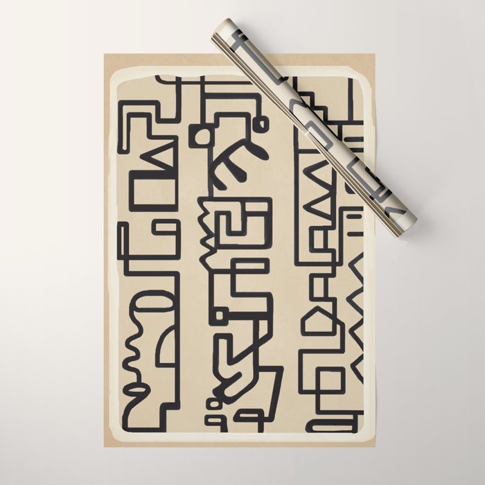 Abstract Line Movement 09 Wrapping Paper Gallery Image 1