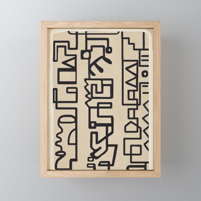 Abstract Line Movement 09 Mini Art Print Gallery Image 1