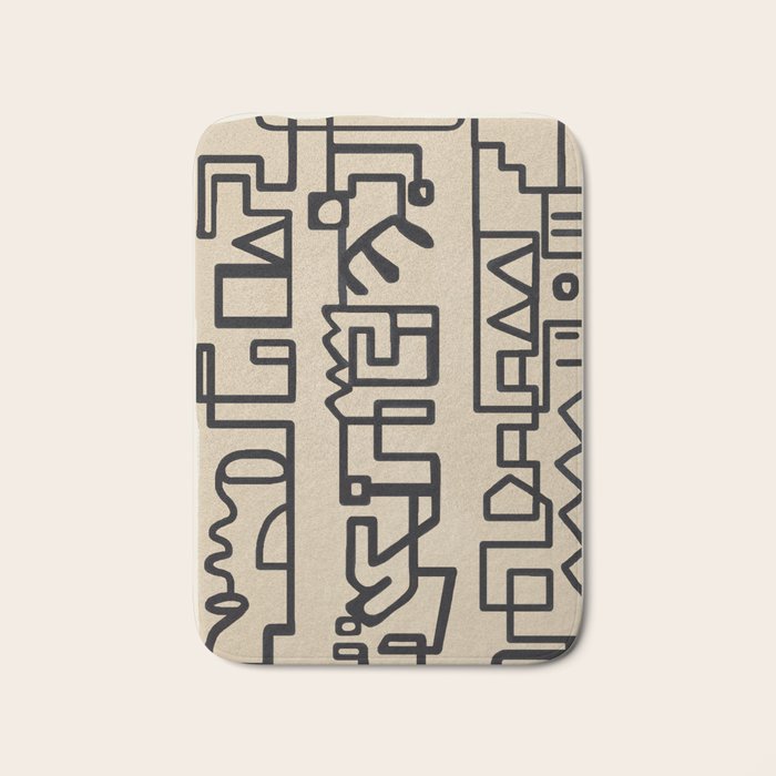 Abstract Line Movement 09 Bath Mat Gallery Image 1
