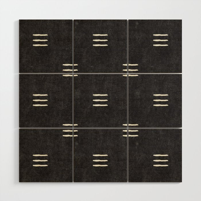 triple dash - onyx Wood Wall Art Gallery Image 1