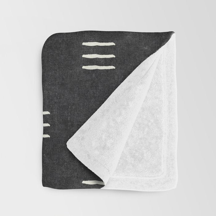 triple dash - onyx Throw Blanket Gallery Image 3