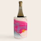 abstract landscape with pink sky over white cloud mountain Wine Chiller Gallery Image 3