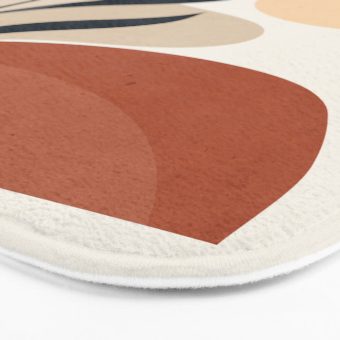 Minimal Abstract Art Plant 9 Bath Mat Gallery Image 3