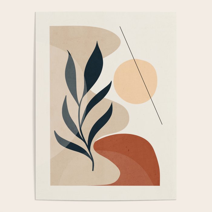 Minimal Abstract Art Plant 9 Poster Gallery Image 4