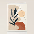Minimal Abstract Art Plant 9 Stationery Card Gallery Image 2