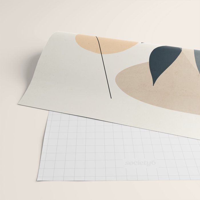 Minimal Abstract Art Plant 9 Wrapping Paper Gallery Image 2
