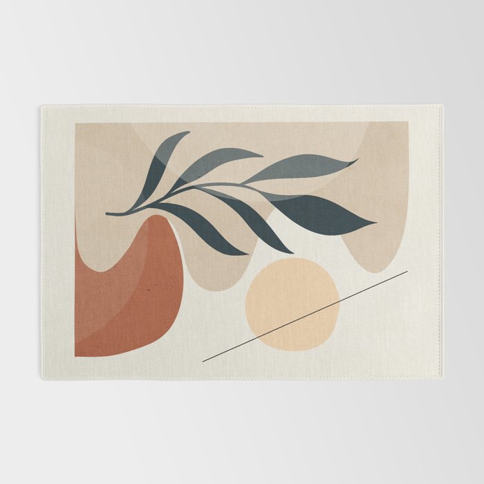 Minimal Abstract Art Plant 9 Rug Gallery Image 2