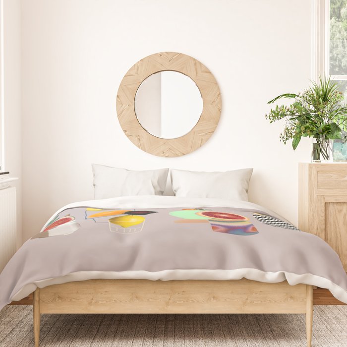 Still Life // Fruits & Flowers Duvet Cover Gallery Image 3