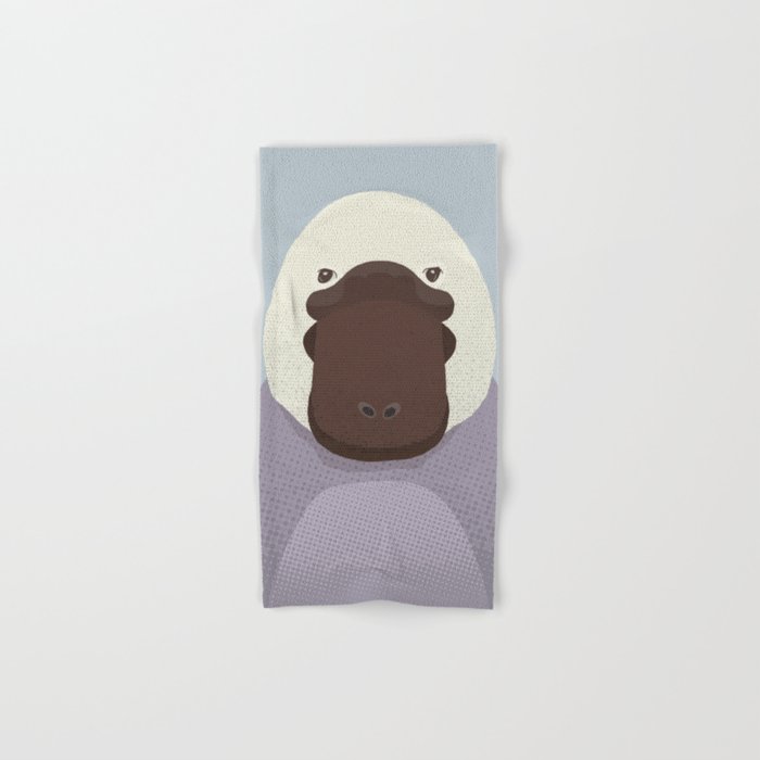 Whimsy Platypus, Animal Portrait Bath Towel Gallery Image 1