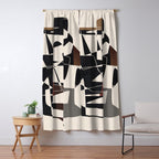 Modern Abstract Shapes 104 Window Curtain Gallery Image 5