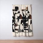 Modern Abstract Shapes 104 Window Curtain Gallery Image 3