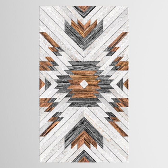 Urban Tribal Pattern No.8 - Aztec - Wood Tablecloth Gallery Image 2