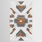 Urban Tribal Pattern No.8 - Aztec - Wood Tablecloth Gallery Image 2