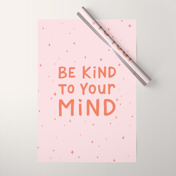 Be Kind To Your Mind Wrapping Paper Gallery Image 1