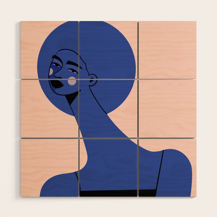 Blue Vibe Wood Wall Art Gallery Image 1