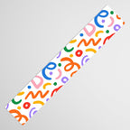 Colorful confetti art doodle pattern Table Runner Gallery Image 3