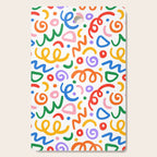 Colorful confetti art doodle pattern Cutting Board Gallery Image 1