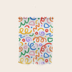 Colorful confetti art doodle pattern Wall Hanging Gallery Image 1