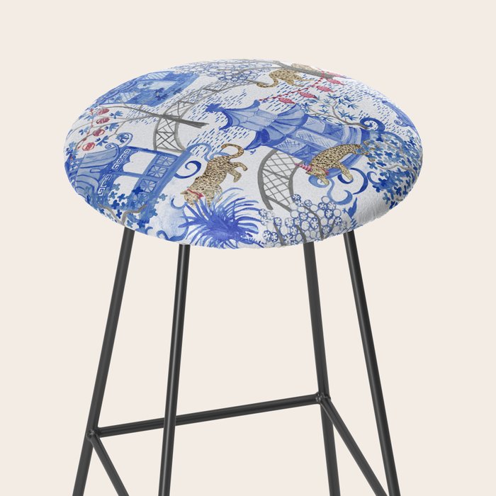 Party Leopards in the Pagoda Forest Stool Gallery Image 2