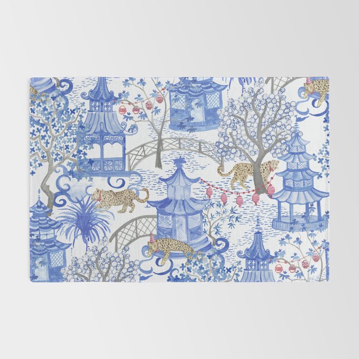 Party Leopards in the Pagoda Forest Rug Gallery Image 2