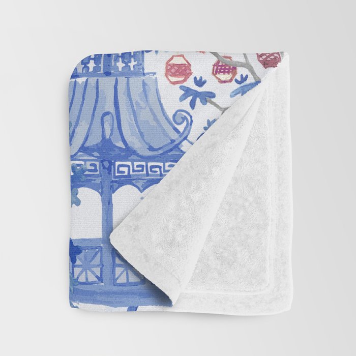 Party Leopards in the Pagoda Forest Throw Blanket Gallery Image 3