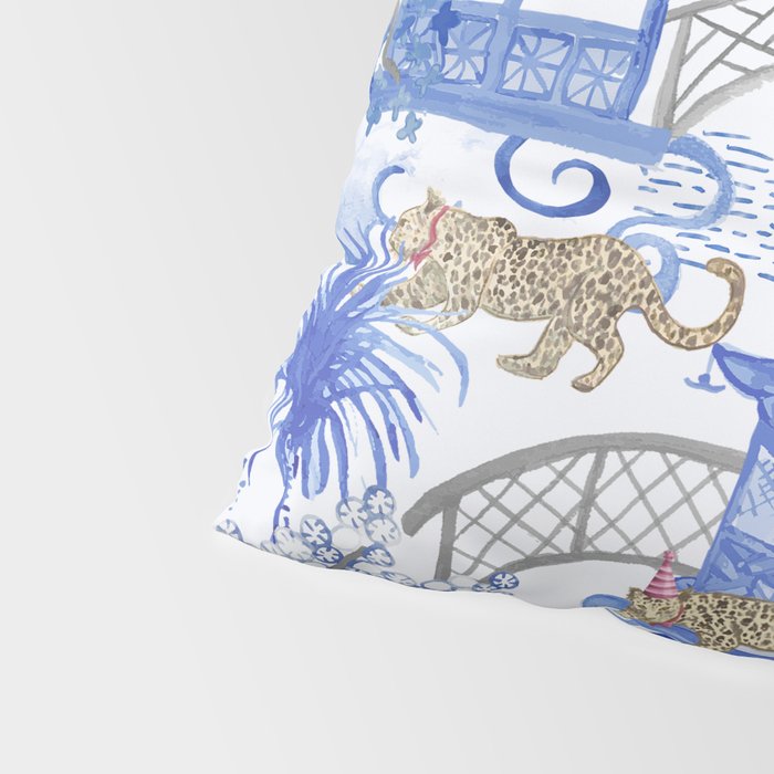 Party Leopards in the Pagoda Forest Pillow Sham Gallery Image 4