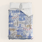 Party Leopards in the Pagoda Forest Duvet Cover Gallery Image 6