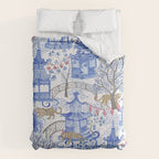 Party Leopards in the Pagoda Forest Comforter Gallery Image 6