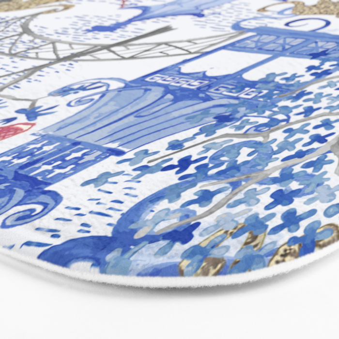 Party Leopards in the Pagoda Forest Bath Mat Gallery Image 3