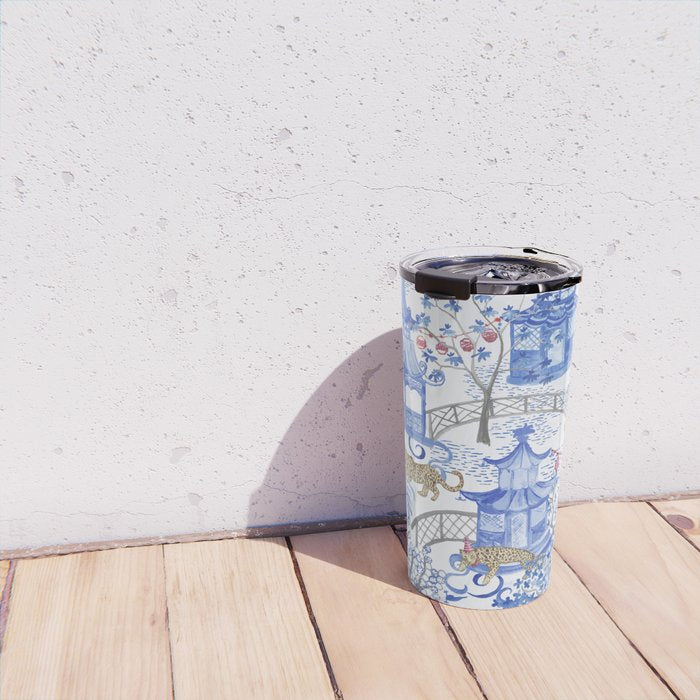 Party Leopards in the Pagoda Forest Travel Mug Gallery Image 4